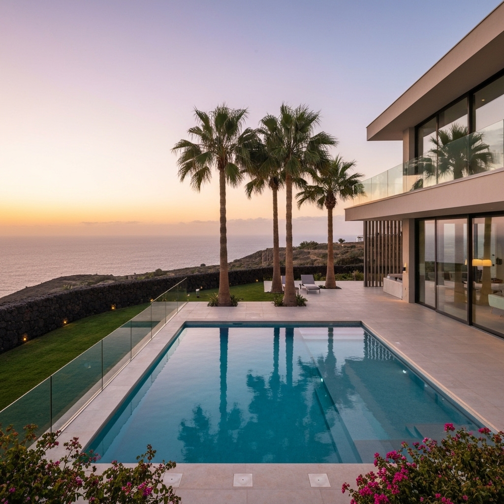 Réception dans une villa de luxe à Tenerife