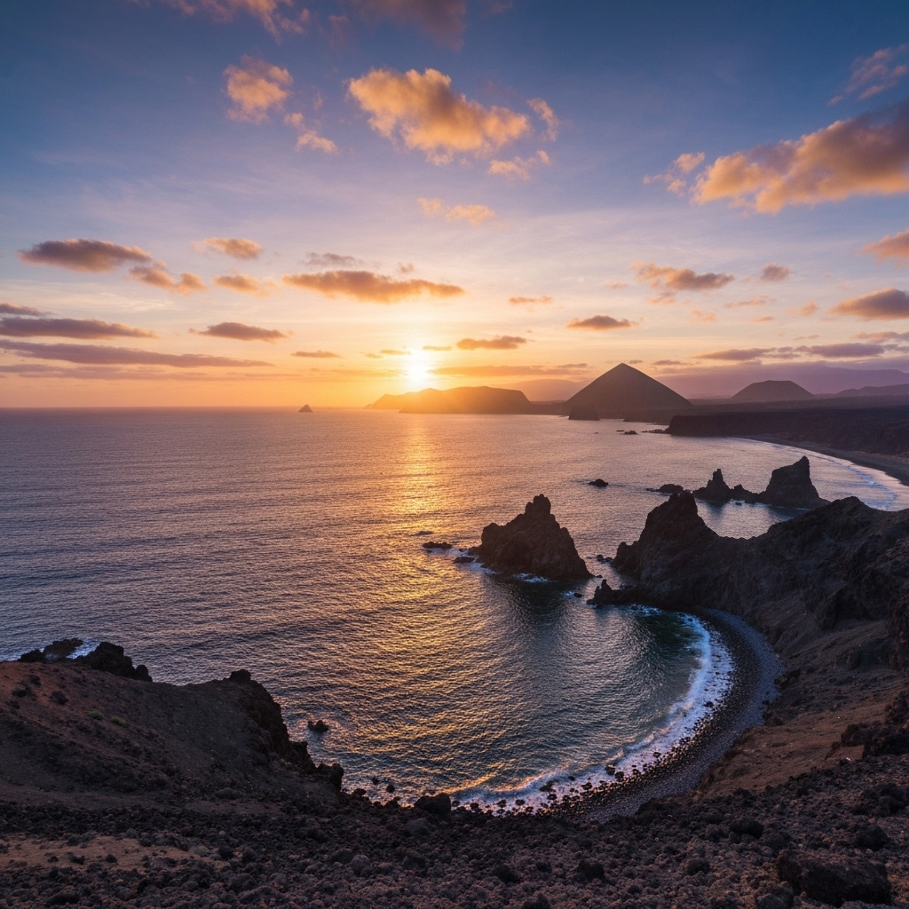 Vue aérienne d’un événement en bord de mer à Tenerife
